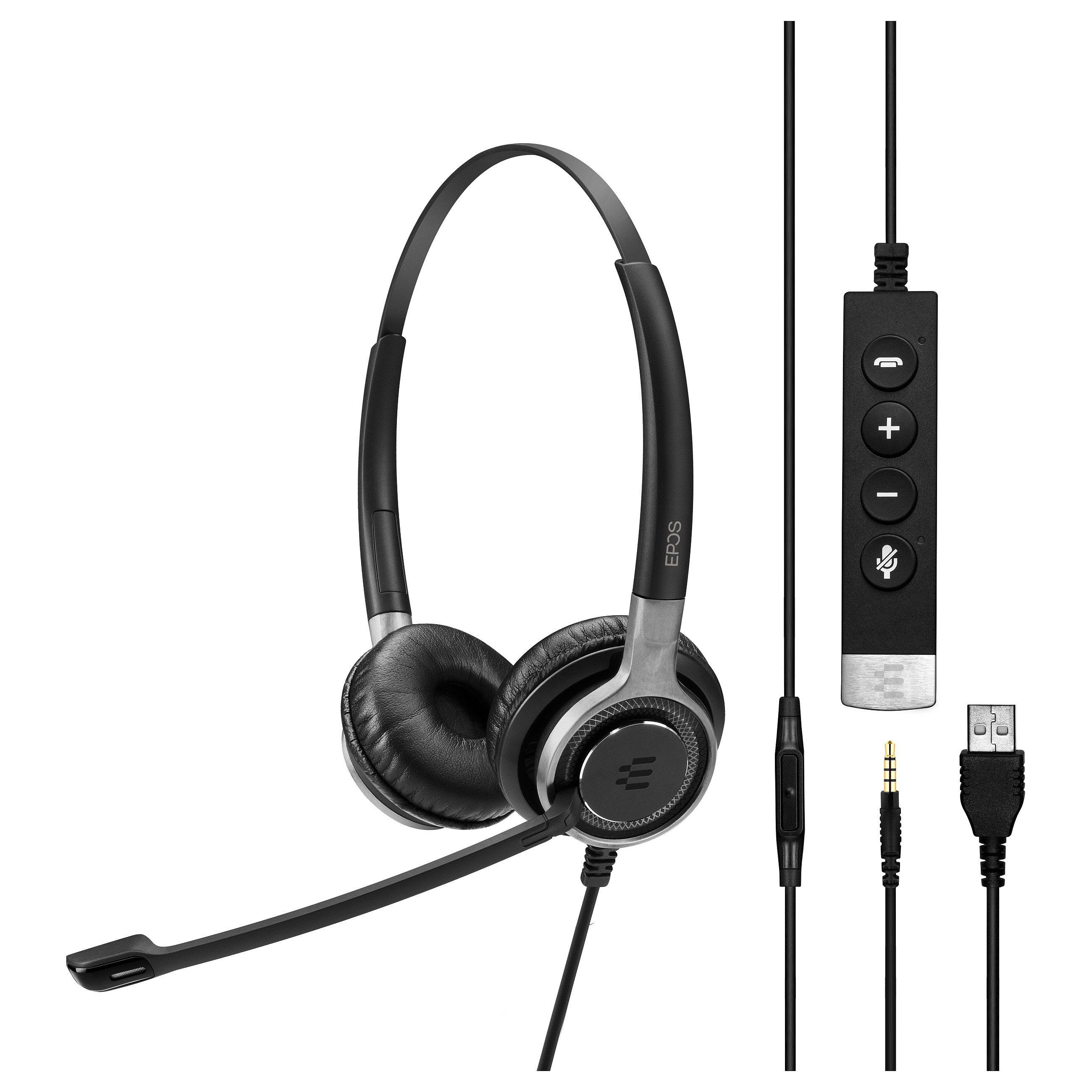 Kufje me kabllo EPOS IMPACT SC 665 USB / USB-A / 3.5 mm / Stereo - Zezë/Argjend - 2
