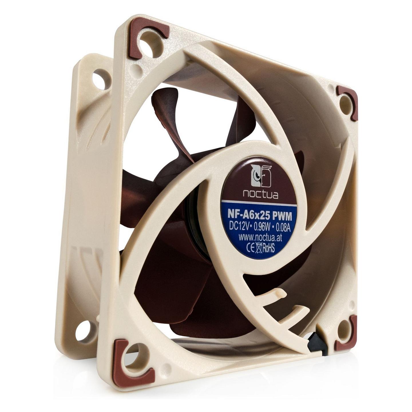 Ftohës për Kasë Noctua NF-A6x25 / 60mm / 3000 RPM / PWM – Kafe/Krem - 2