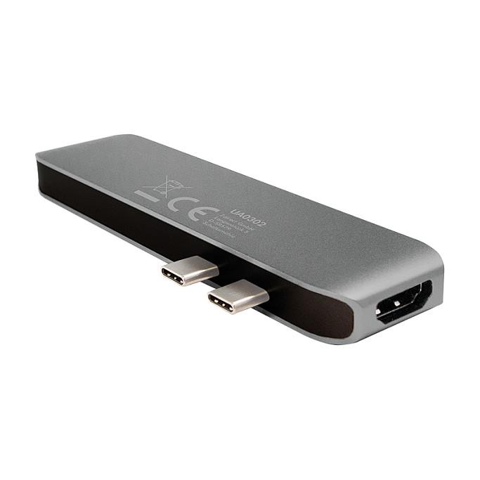 Docking Station LogiLink UA0302, USB-C, 7-port, USB 3.2 Gen2x2, 2x USB-A, HDMI, Thunderbolt 3, SD, microSD, Power Delivery 100W - Hiri - 4
