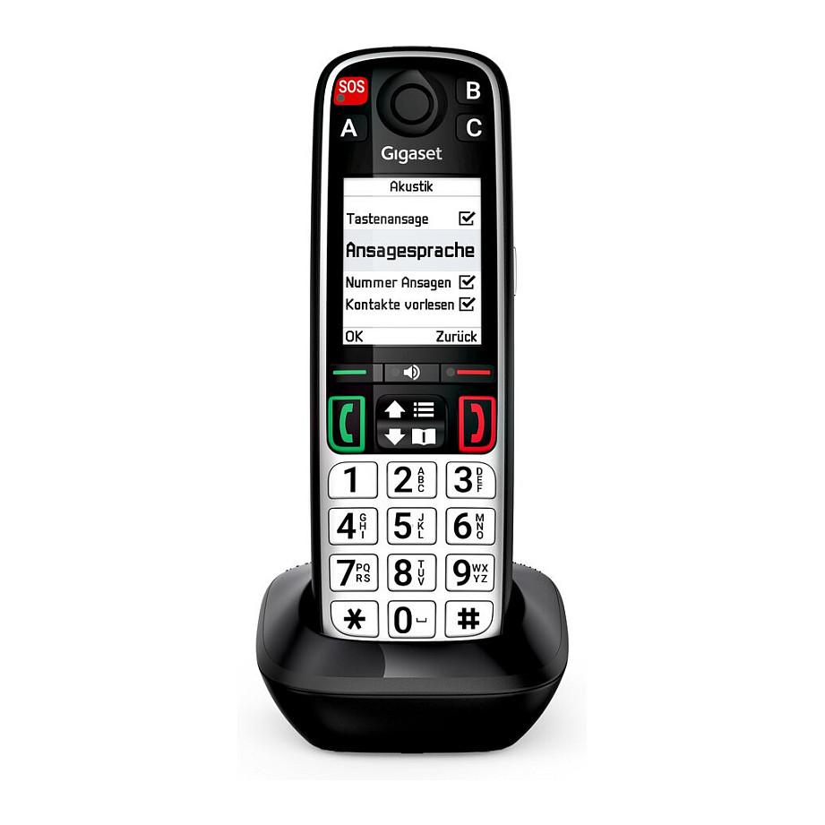 Telefon VoIP Gigaset EASY 500HX, DECT/GAP, CAT-iq 2.0/2.1, 2.2" TFT, SOS, Hands-Free - Zezë - 6