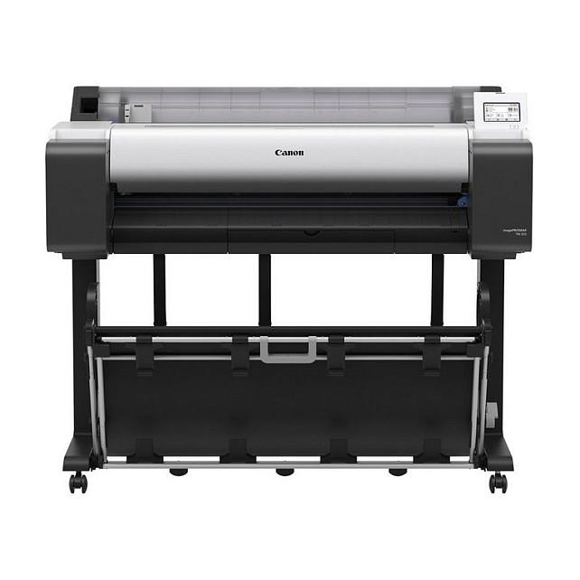Printer Plotter Canon imagePROGRAF TM-350 / Inkjet 5 Ngjyra / 36" / 2400 à 1200 DPI / Me Stativ - Bardhë/Zezë