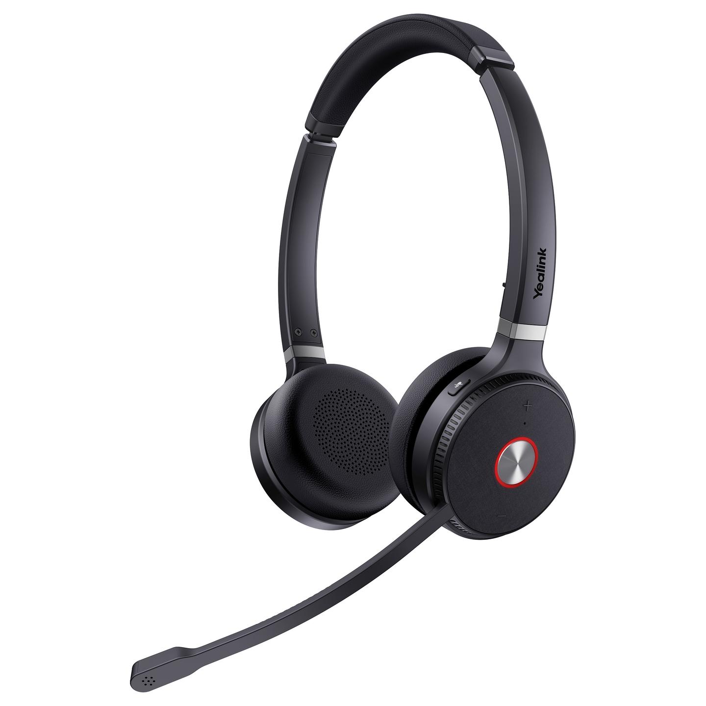 Kufje pa kabllo Yealink WH62 Dual UC / DECT / Stereo / 28mm / 160m / 14 orë / Mikrofon me reduktim të zhurmës - Zezë - 2