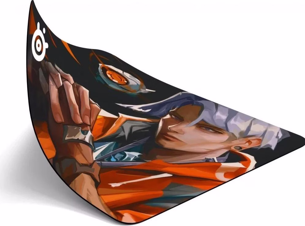 Mauspad Gaming SteelSeries QcK L Campus Clutch Design 1 Soft Rubber / 450 x 400 x 2mm - Zezë/Portokalli - 2