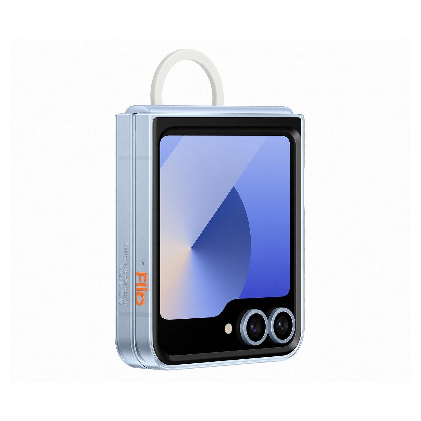 Aksesorë për telefon Samsung Clear Case with Ring / Galaxy Z Flip6 / Galaxy Z Flip7 FE / Unazë - Transparent - 4