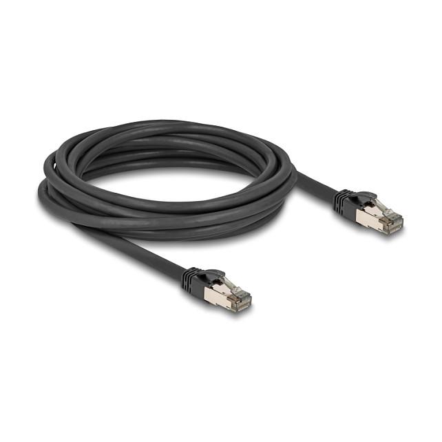 Kabllo për Rrjet DeLOCK 80243 / Cat 6A / U/FTP / RJ-45 Mashkull → RJ-45 Mashkull / 5m - Zezë - 2