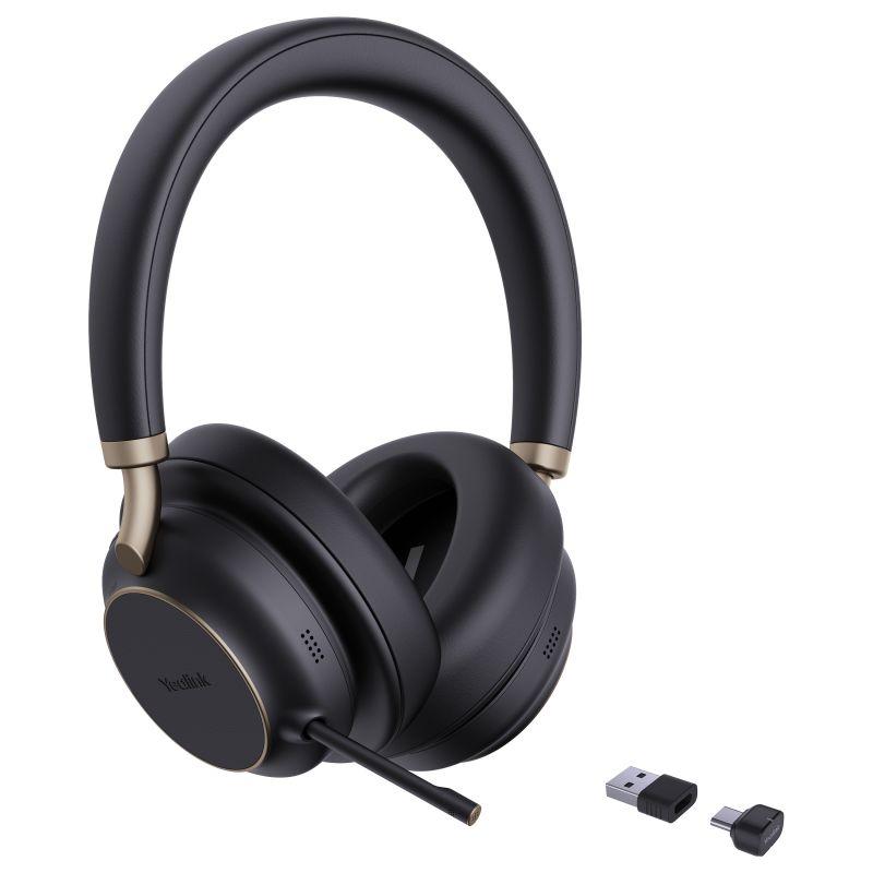 Kufje pa kabllo Yealink BH76 Plus UC, On-Ear, Bluetooth 5.3 + USB-C/A, ANC, 285g - Zezë - 2