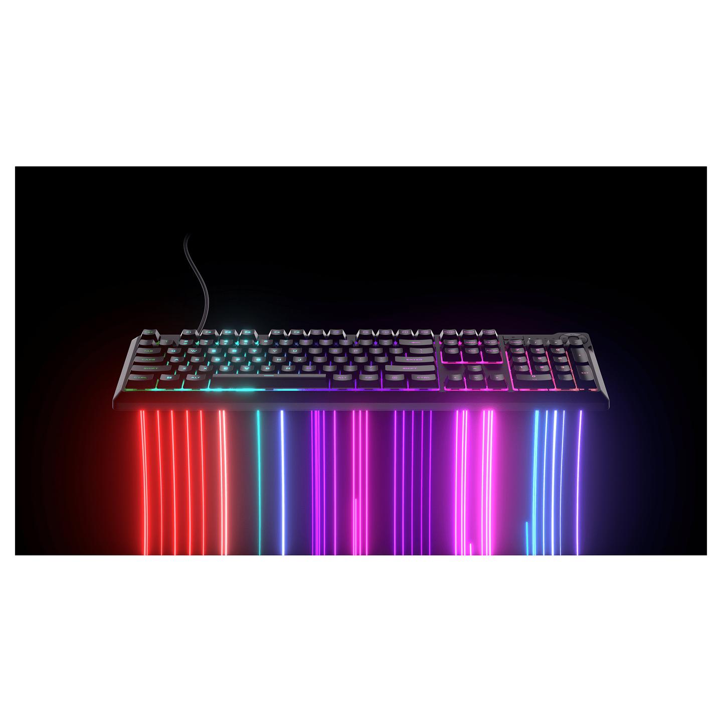Tastierë Gaming Corsair K55 Core RGB / QWERTZ (DE) / Membrane / 110 Taste / 10-Zone RGB / 1000 Hz / 12-Key Rollover / 6 Makro / USB-A – Zezë - 11