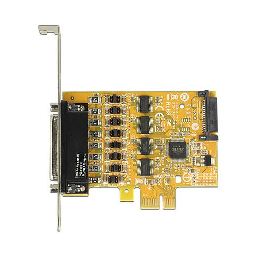 Kartë Zgjerimi PCI Express Delock 89447 / PCIe 2.0 x1 / 4x RS-232 DB9 / 115.2Kbps / SUN2410 / Low Profile - 3