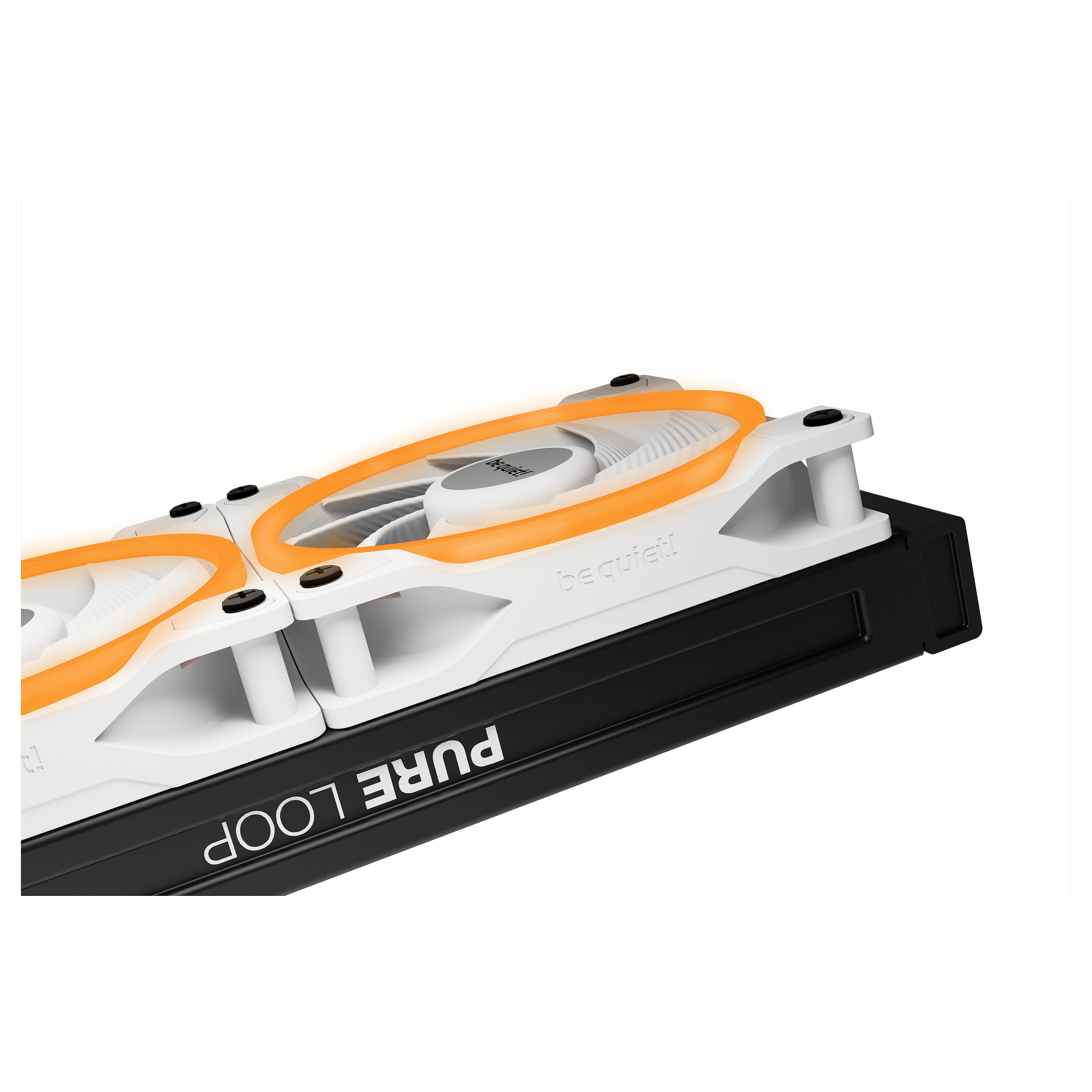 Ftohës për Kasë be quiet! LIGHT WINGS / 120mm / 25mm / 2500 RPM / PWM / 52.3 CFM / 2.6 mmH₂O / ARGB / 3-Pack / Hub – Bardhë - 3