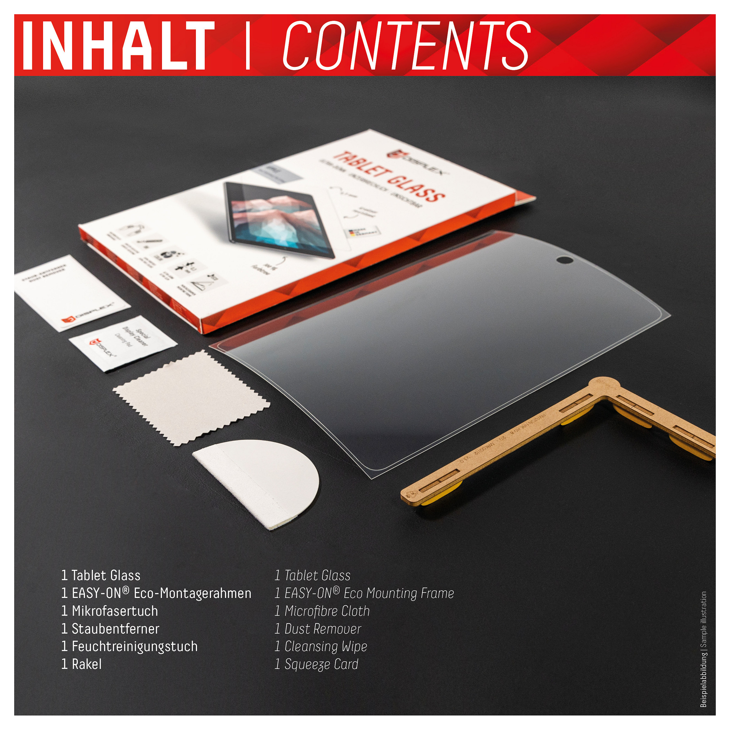 Mbrojtëse për ekran tablet DISPLEX 01535 / iPad 10.2" (Gen 7/8/9) / iPad Air 10.5" (Gen 3) / Xham 9H - Transparent - 7