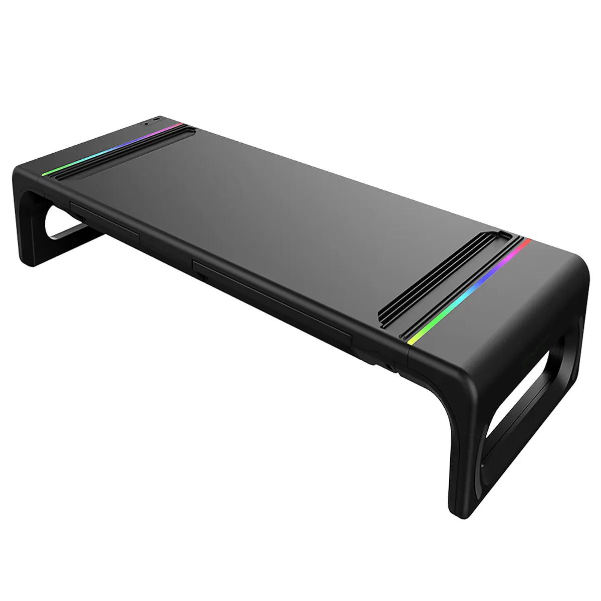 Mbajtëse për Laptop ANTEC MS100 CyberDeck RGB / 4 Nivele Gjerësie / 48–65cm / deri 30kg / RGB - Zezë - 2