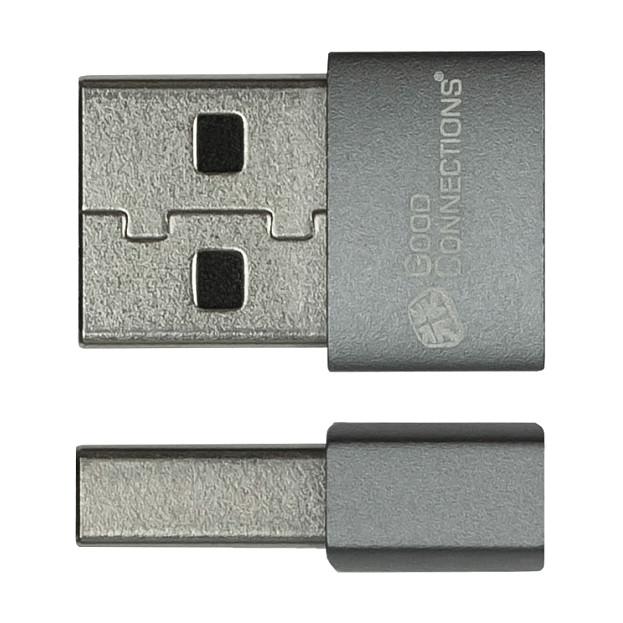 Adapter Good Connections USB-AD203-2, USB-A në USB-C, USB 2.0, 480Mbps, 60W, 2 copë - Hiri - 3