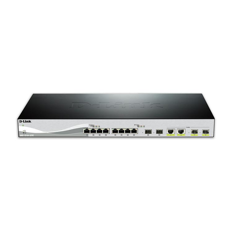 Switch D-Link DXS-1210-12TC/E, 8x 10Gbps Ethernet, 2x SFP+ 10Gbps, 2x porta Combo 10Gbps, Smart Managed, Layer 2+ - Zezë/Hiri - 2