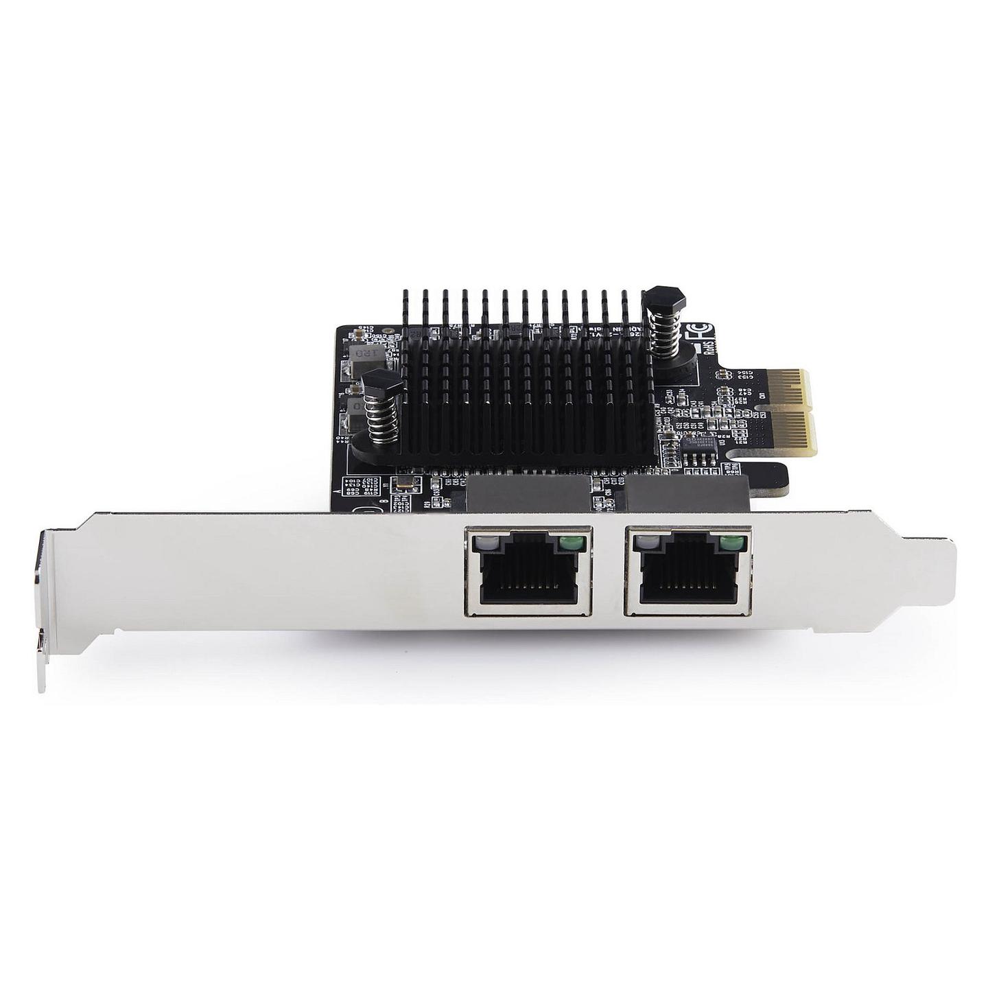 Karta të Rrjetit StarTech.com PR25GR-NETWORK-CARD, PCI Express 3.0 x2, 2x 5 Gigabit LAN RJ45, 10/100/1000/2500/5000Mbps, Realtek RTL8126, Low Profile + Full Height - 4