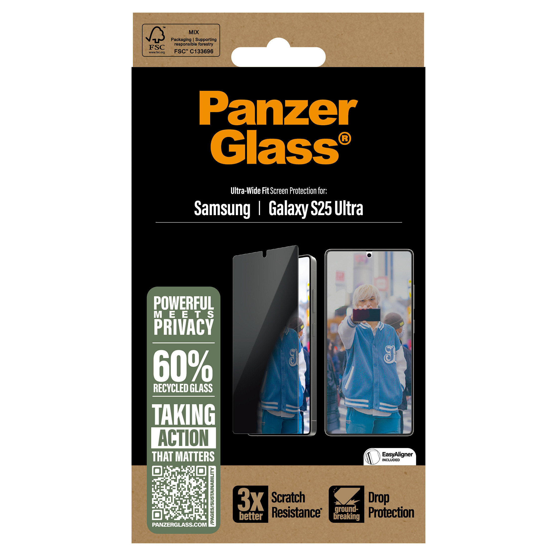 Aksesorë për telefon PanzerGlass / Privacy Screen Protector / Galaxy S25 Ultra - 3