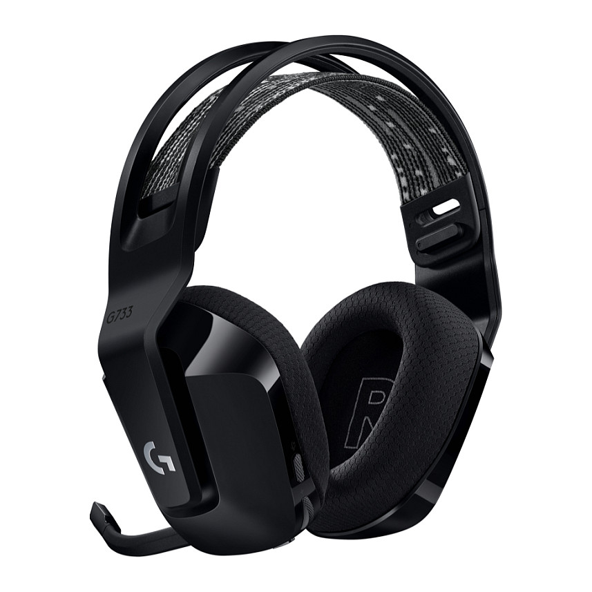 Kufje Gaming Logitech G G733 / Wireless / LIGHTSPEED / 40mm / Mikrofon / RGB - Zezë - 3