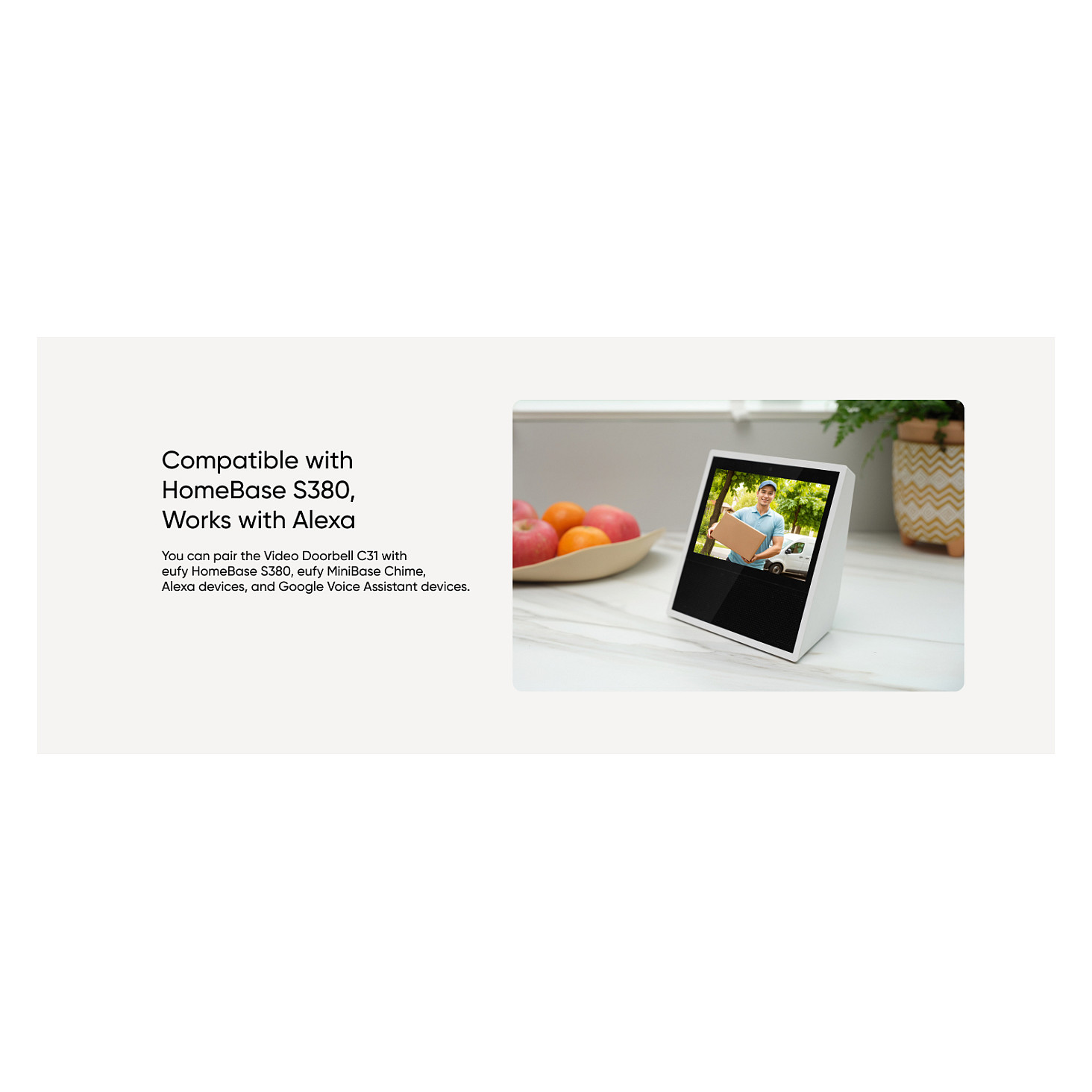 Kamerë Sigurie IP CCTV eufy C31 / Video Doorbell / 2K / Wi-Fi / Wired & Wireless / MicroSD deri 128GB / Bateri 6500mAh - Zezë - 20