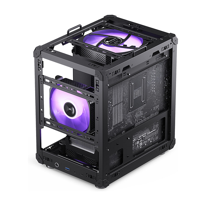 Kasë PC JONSBO C6 Handle / Mini Tower / Micro-ATX / Mini-ITX / Mesh - Zezë - 19