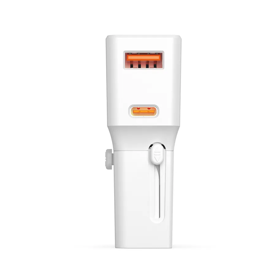 Adapter Udhëtimi VALUE 19.99.1113 / 25W / USB-C / USB-A / PD / QC 3.0 / EU/UK/US - Bardhë - 3