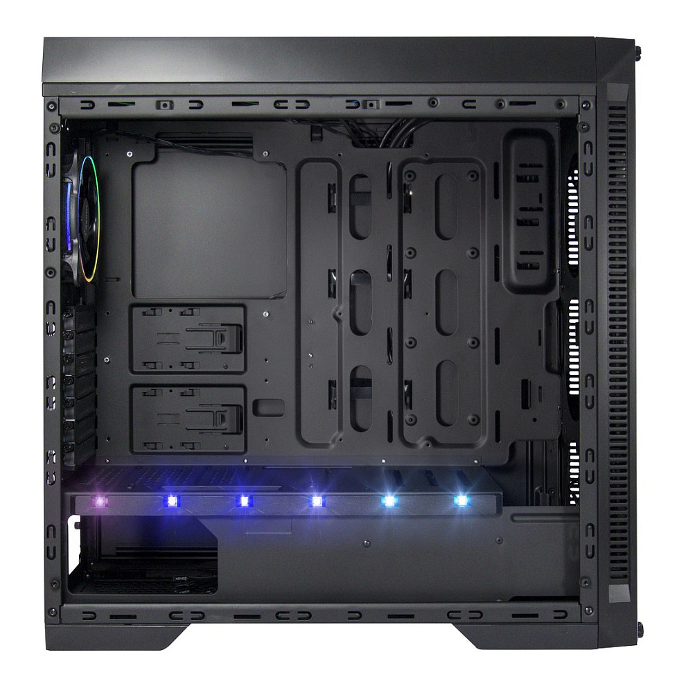Kasë PC Inter-Tech X-908 Infini2 / Tower / ATX / 120mm Fan Support / 1x 120mm Rear Fan / 2.5" + 3.5" Bay - Zezë - 5