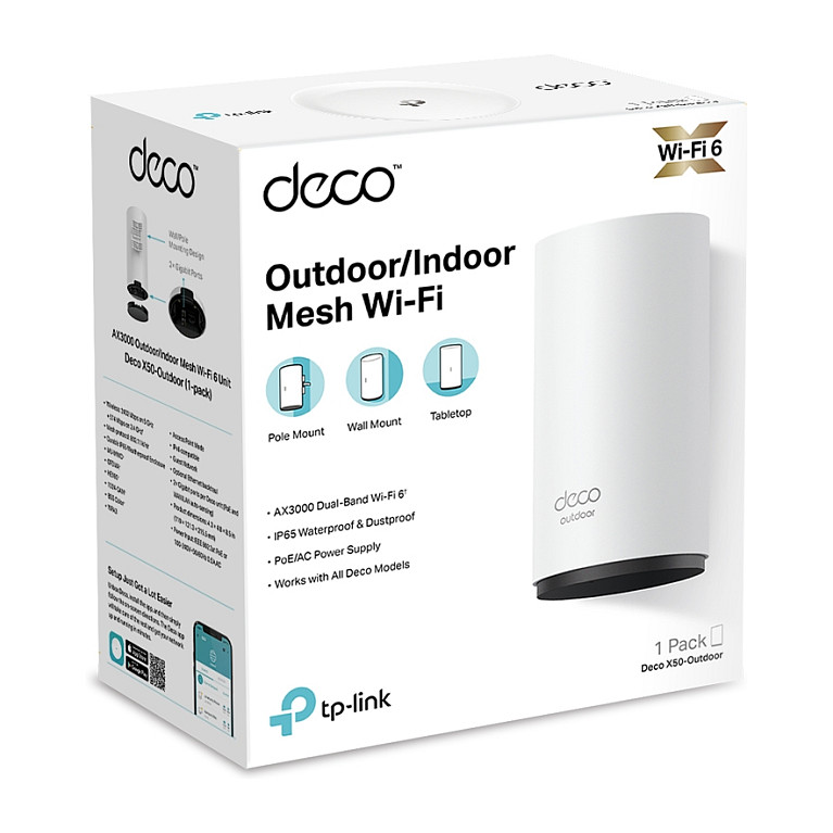 Access Point TP-Link Deco X50 Outdoor - Bardhë - 10