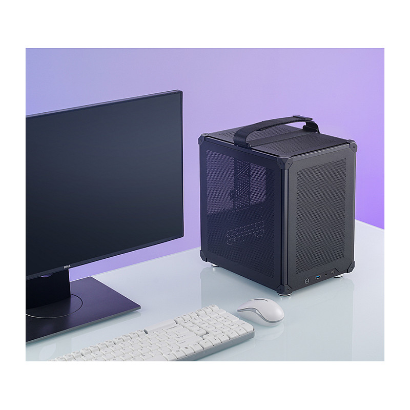 Kasë PC JONSBO C6 Handle / Mini Tower / Micro-ATX / Mini-ITX / Mesh - Zezë - 34