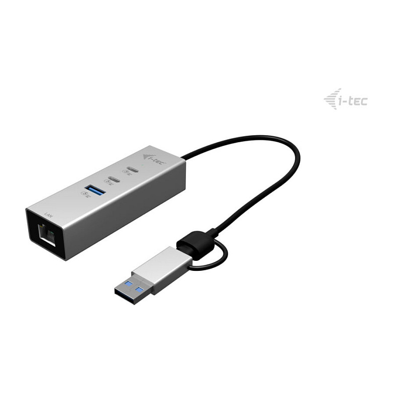 Hub i-tec CAMETALG325HUB / 2x USB-C / 1x USB-A / 2.5GbE – Argjend - 3