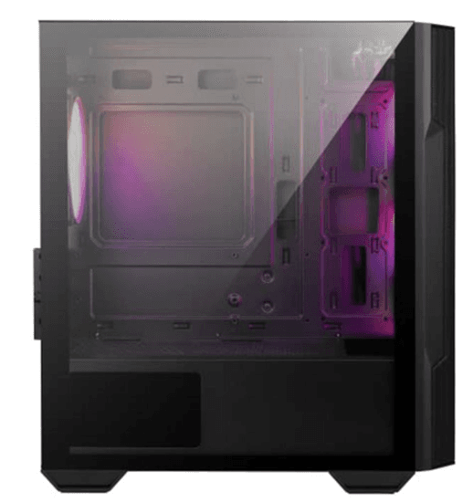 Kasë MSI MAG FORGE M100R / Mid-Tower / mATX-Mini-ITX / 4x120mm ARGB / Mesh / Xham i Temperuar - Zezë - 3