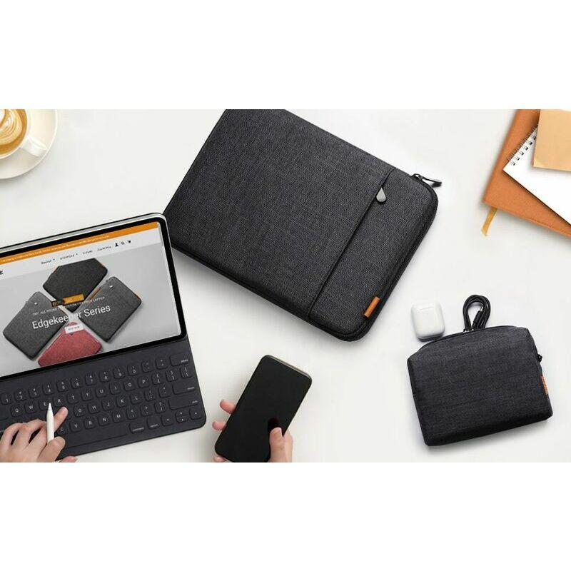 Çantë për Laptop Inateck LB01006/S1, 13.3", Mbrojtje 360°, Rezistente ndaj spërkatjeve, Xhep për aksesorë - Zezë - 2