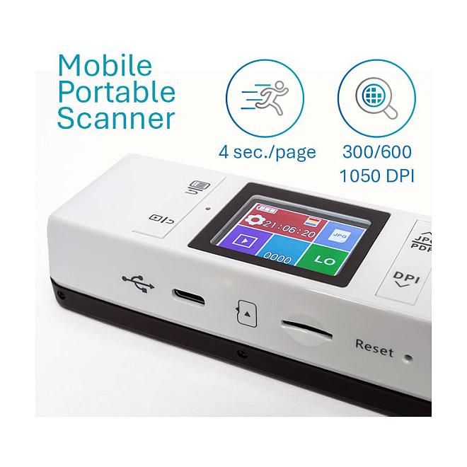 Skaner I.R.I.S. IRIScan Book 7, A4, 1050DPI, CIS, USB-C, MicroSD - Bardhë - 4