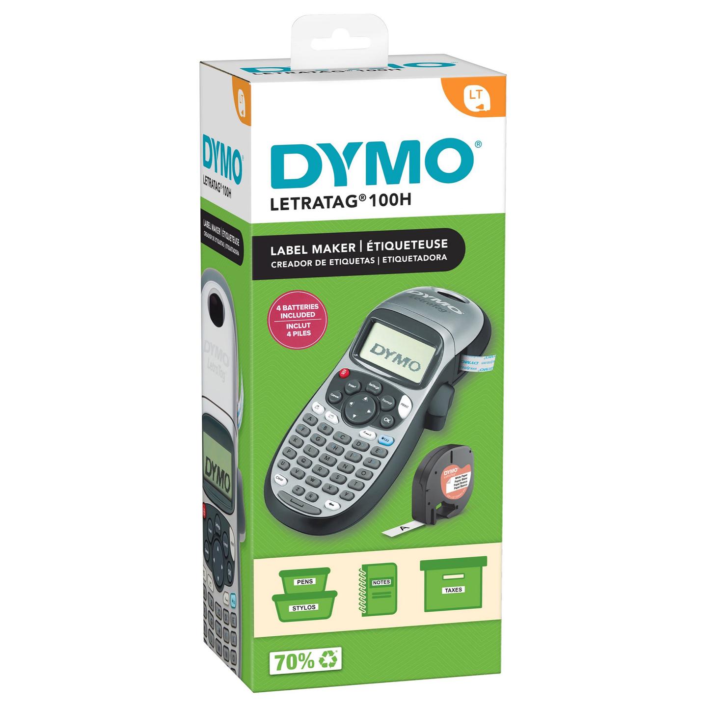 Etiketa për Printer DYMO LetraTag / 12 mm × 4 m / Metaike (2174577) - Argjend / Zi - 3