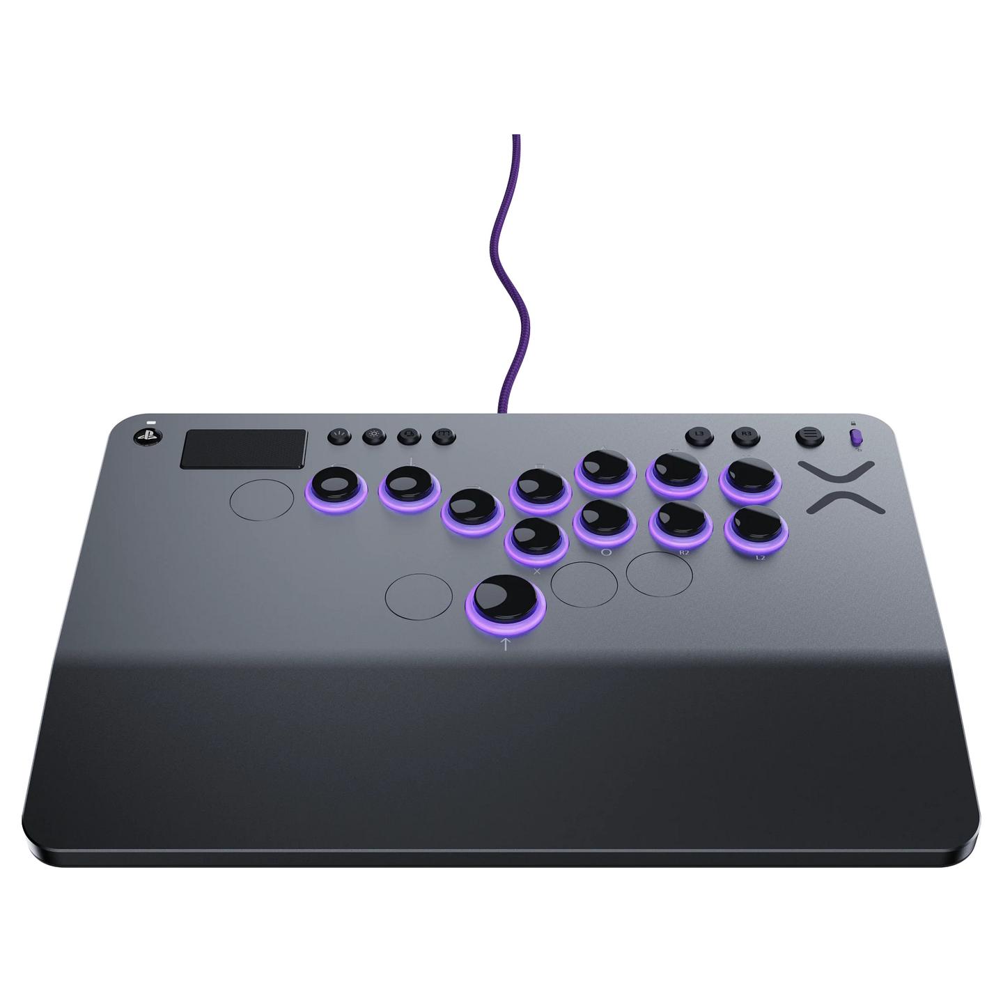 Kontroller për Sony Turtle Beach Victrix Pro KO Fight Stick / Leverless / Wired / USB-C / 16 Butona / Cherry MX Speed Silver / PS5, PS4, PC – Gri - 3