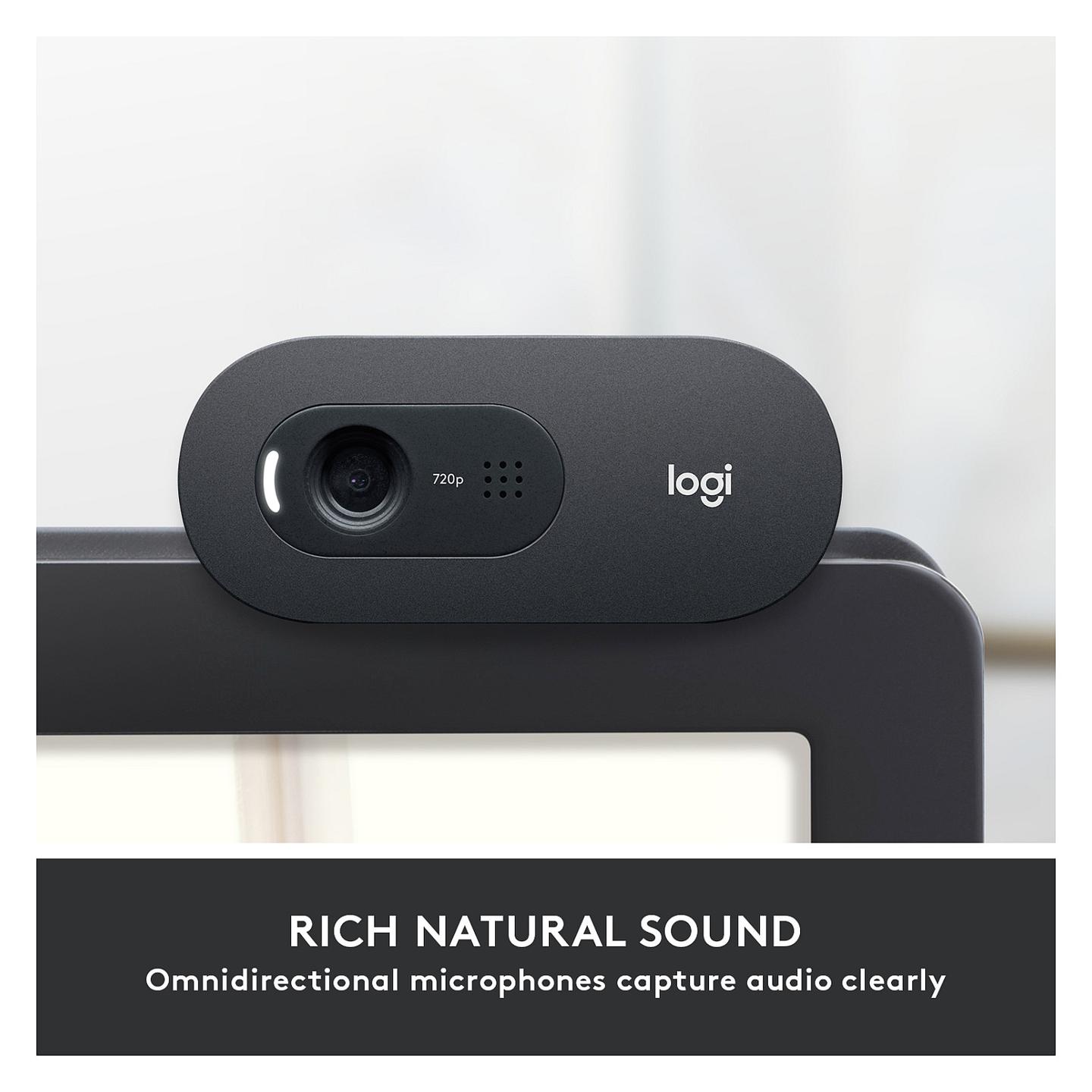 Webcam Logitech C505 / 960-001364 / HD 720p / USB-A / 1.2MP / 60° – Grafit - 17