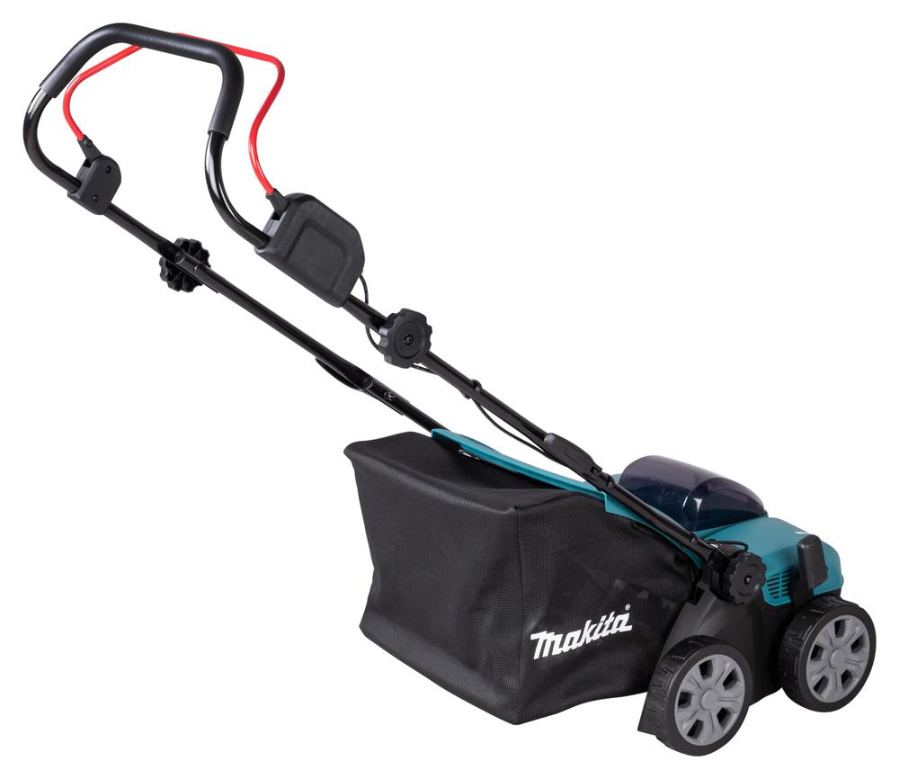 Vertikulator me Bateri Makita DUV320Z, 18V, Gjerësi Pune 320mm, Thellësi Pune -8 deri +4mm, Shportë 30L - Blu/Zezë - 4