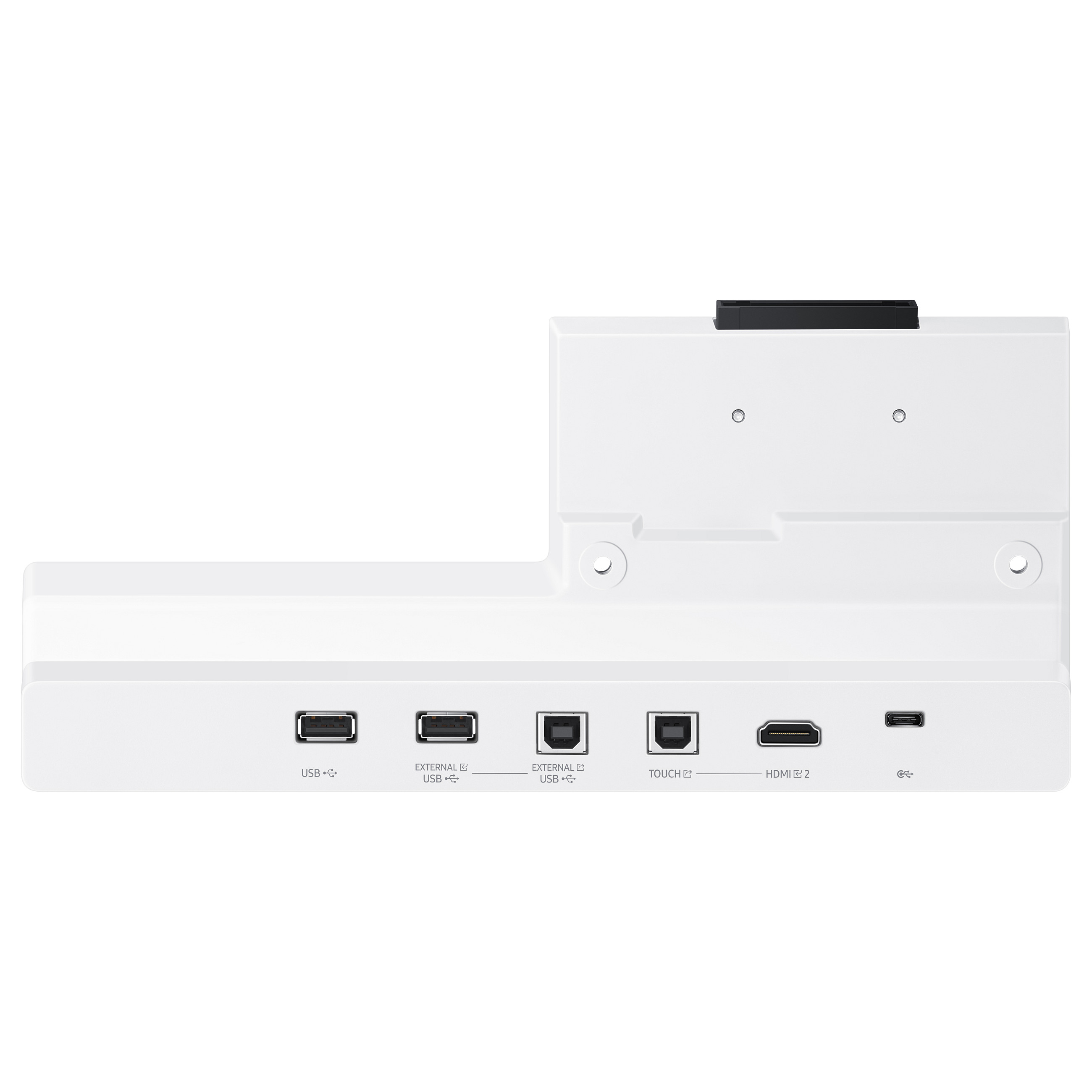 Aksesor për Ekran Samsung Flip4 Tray / Connectivity Tray / USB-A / USB-B / USB-C / HDMI - Hiri/Bardhë - 6