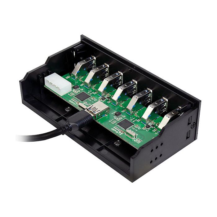 Splitter USB LogiLink UA0342 / Internal USB 3.2 Gen 1 / 7x USB / 5 Gbit/s / Fast Charging / 5.25" - Zezë - 4
