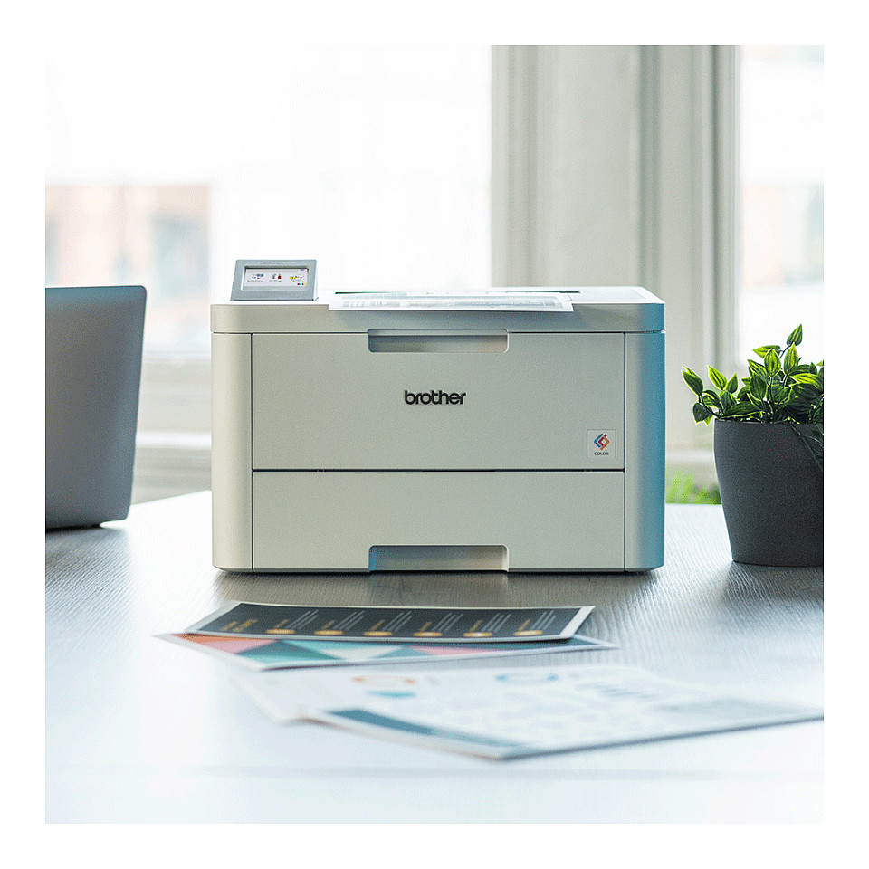 Printer Laser me Ngjyra Brother HL-L8230CDW / Për Dokumente / 2400 DPI / 30 ppm / Duplex / USB + LAN + Wi-Fi - Bardhë - 6