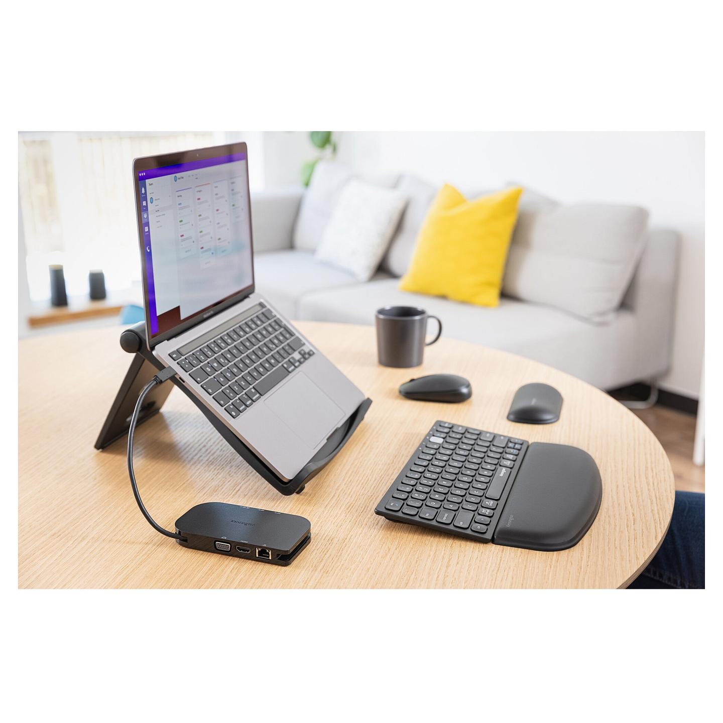 Mbështetëse për Kyçin Kensington ErgoSoft / Për Maus / Gel / Ergonomike / 73 × 153 × 18 mm / Bazë Kundër Rrëshqitjes - Zezë - 25