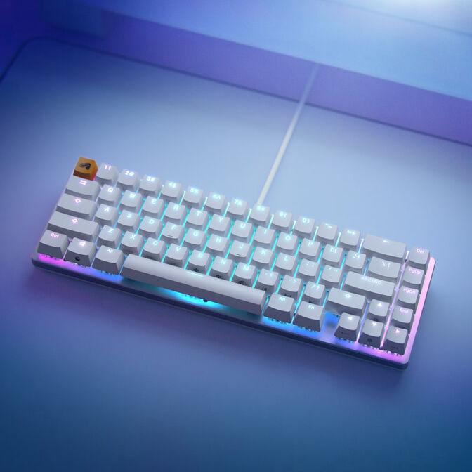 Tastierë Gaming Glorious GMMK 2 Compact / Wired / 65% / Mekanike / Barebone / Hot-Swap / RGB / USB-C - Bardhë - 5