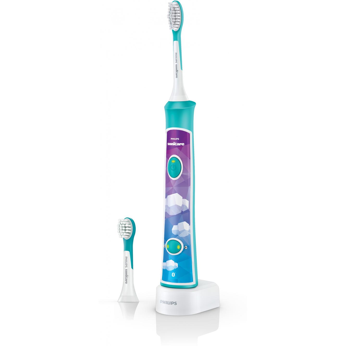Furçë dhëmbësh elektrike për fëmijë Philips Sonicare For Kids / HX6322/04 / Bluetooth / 2 Modalitete / 2 Koka Furçe / Bateri Li-Ion – Blu - 2