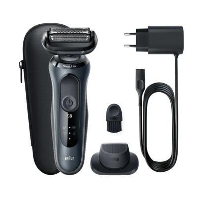Makinë e rrojës për meshkuj Braun Series 6 61-N1200s / SensoFlex / SensoFoil / AutoSense / Wet & Dry / 50 Min / Quick Charge – Zezë