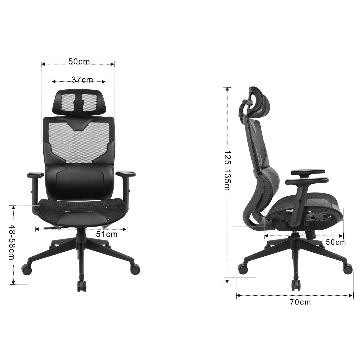 Karrige Gaming Sandberg ErgoFusion / MbĂ«shtetĂ«se koke 3D / MbĂ«shtetĂ«se krahu 3D / ShpinĂ« ergonomike / Mesh / 5 vite garanci â ZezĂ« - 8