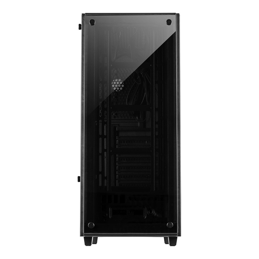 Kasë PC Inter-Tech C-303 Mirror / Midi Tower / ATX / 3x 120mm Fan Support / 2x 3.5" + 4x 2.5" Bay / Tempered Glass - Zezë - 2