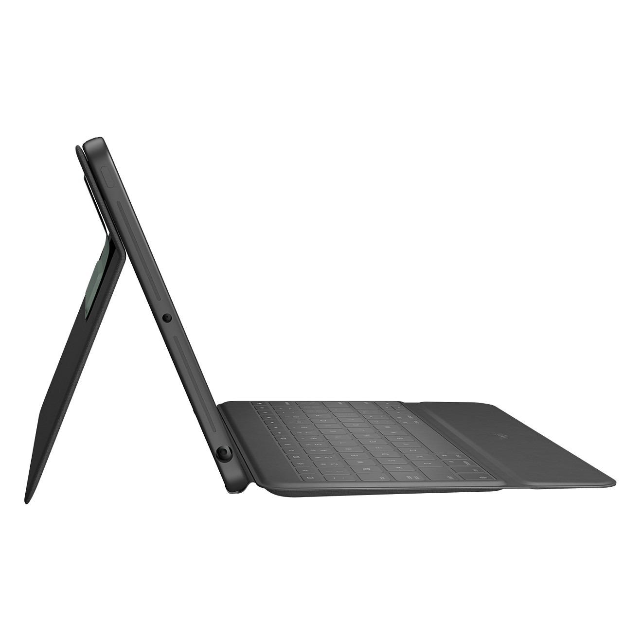 Tastierë për Tabletë Logitech Rugged Folio / iPad 7th, 8th & 9th Gen / AZERTY (FR) / Smart Connector / Full-Size / 4 Mënyra Përdorimi – Gri - 2