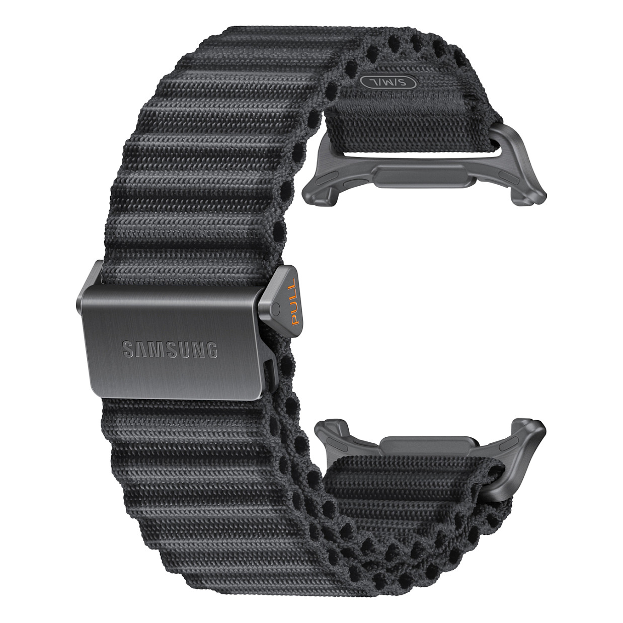 Rrip Samsung Trail Band / Për Galaxy Watch Ultra2 & Ultra / 22mm / Nylon - Zezë - 3