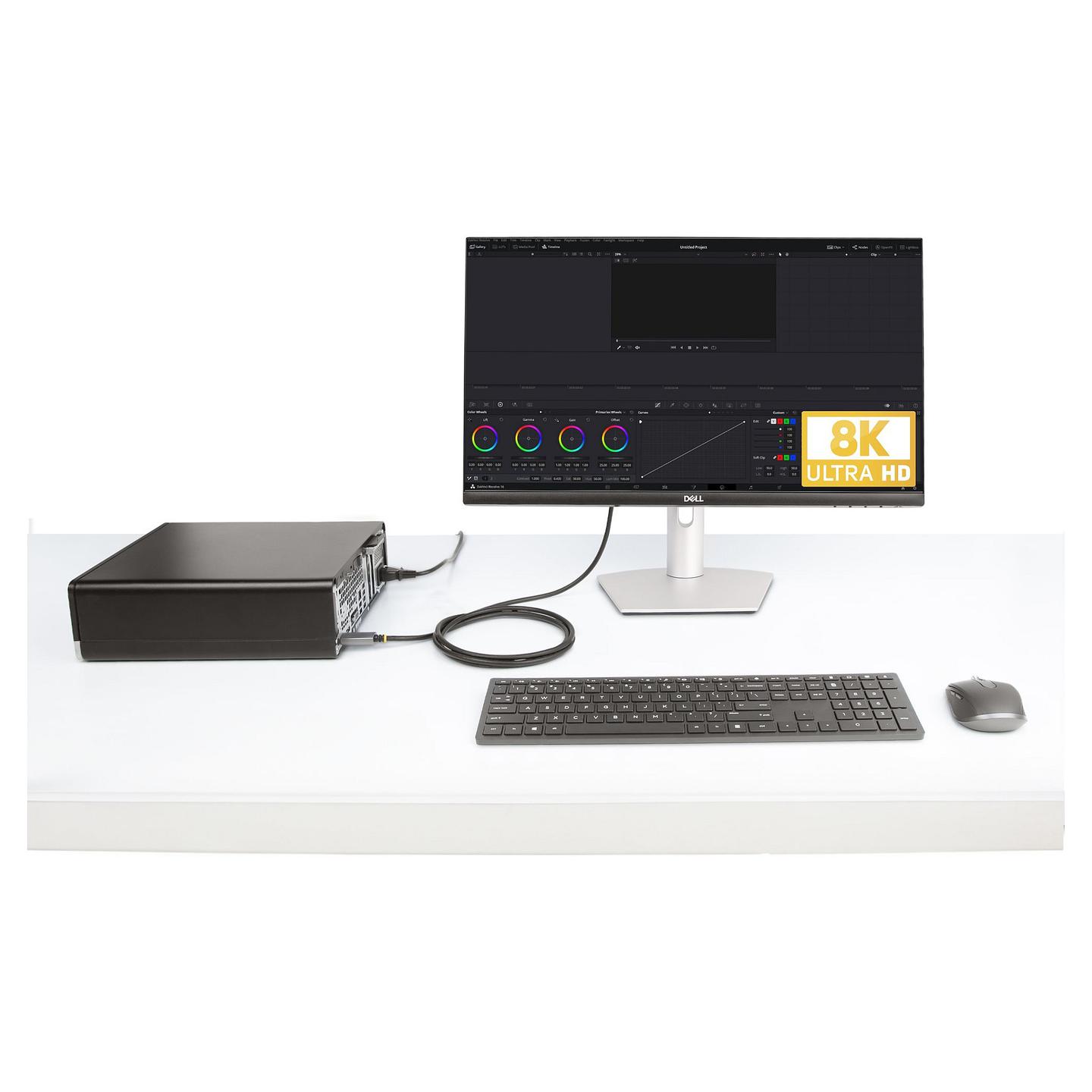 Kabllo DisplayPort StarTech.com 133DISPLAYPORTHDMI21 / DisplayPort në HDMI / 2m / DisplayPort 1.4 / HDMI 2.1 / 8K 60Hz / 4K 144Hz - Argjend - 7