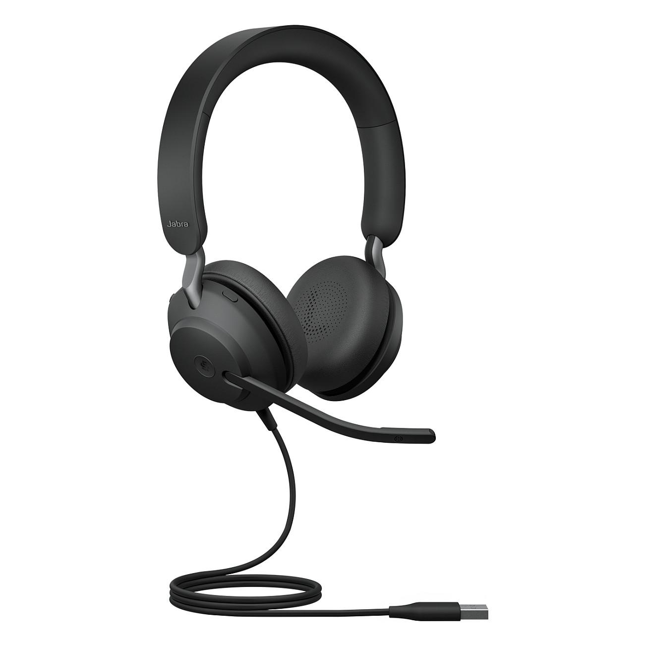 Kufje me kabllo Jabra Evolve2 40 SE MS Stereo / USB-A / 40mm / Microsoft Teams / Mikrofon me reduktim të zhurmës - Zezë - 2
