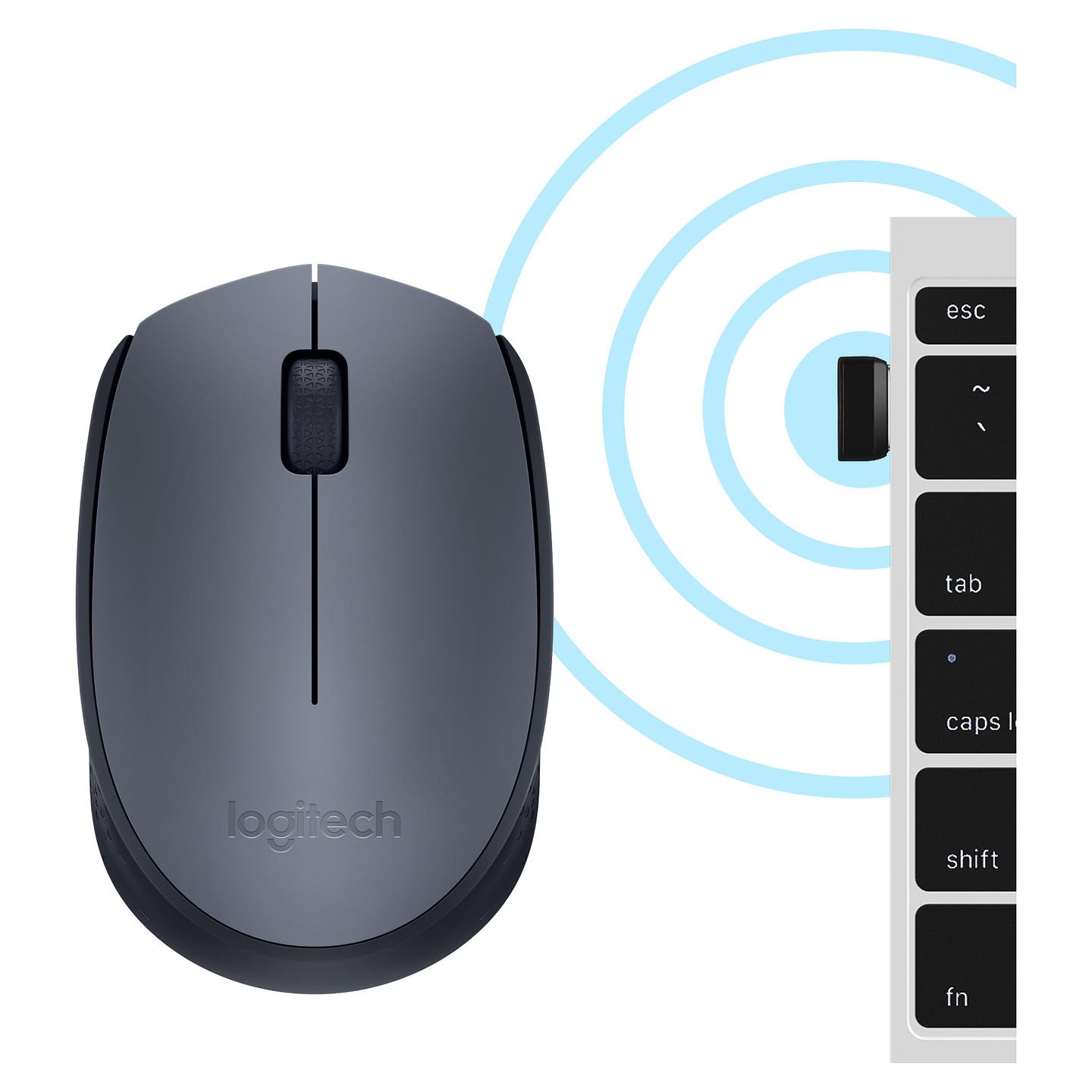 Maus pa kabllo Logitech M170 / Optik / 1000 DPI / 3 Butona / 2.4 GHz - Hiri - 6