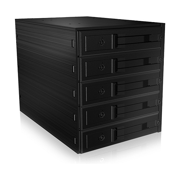 Aksesor për Disqe ICY BOX IB-565SSK / 3x 5.25" / SATA - Zezë