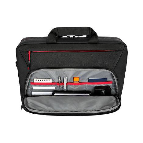 ĂantĂ« pĂ«r laptop Lenovo ThinkPad Essential Plus 4X41A30365 / Topload / 15.6" / 100% Recycled PET / Padded Laptop Compartment / Front Zipper Pocket / Detachable Shoulder Strap - ZezĂ« - 3